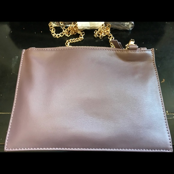New Neiman Marcus Triple Zip Pouch Bow Crossbody - Picture 2 of 3